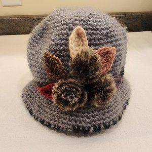 Knit cloche hat